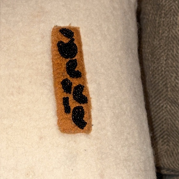 Anthropologie Home Accent Wool Pillow Merci 12”X27” - Picture 9 of 15